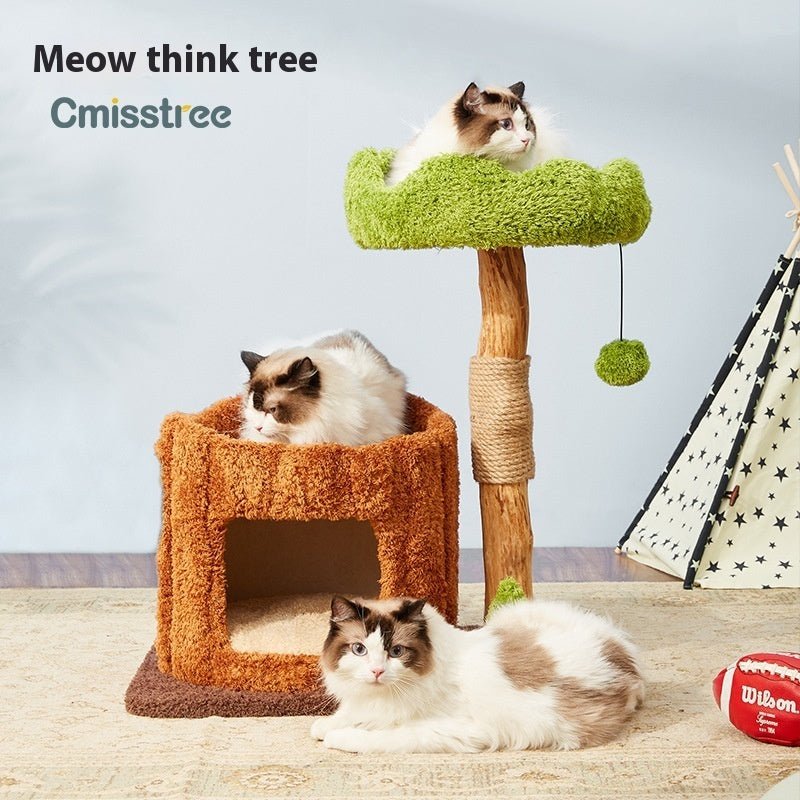 Arbre à Chat Compact Design - Centre Activité Sisal Naturel - FELINA