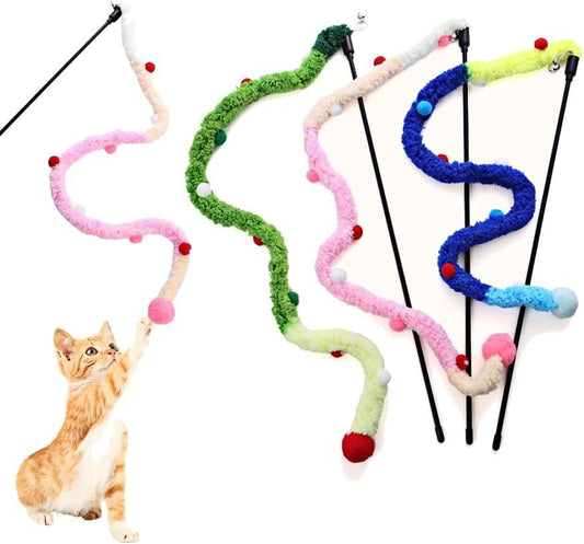 Jouet à Ficelles pour Chat - Canne à Pêche Interactive 41cm - FELINA