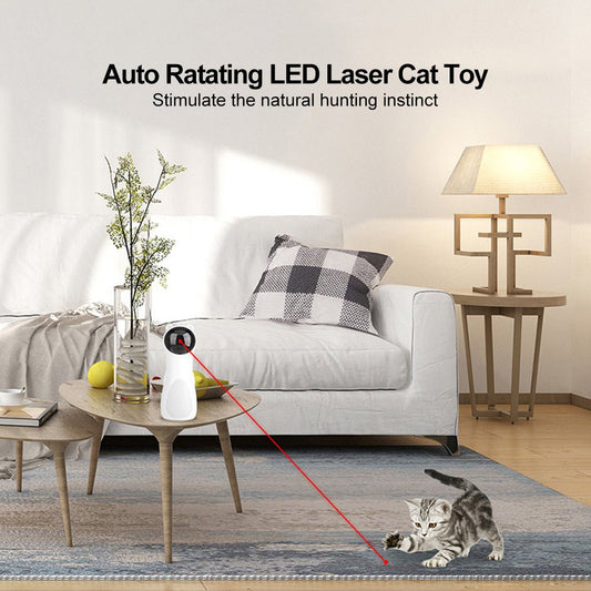 Jouet Laser Automatique pour Chat - Stimulation Interactive et Jeu Autonome - FELINA